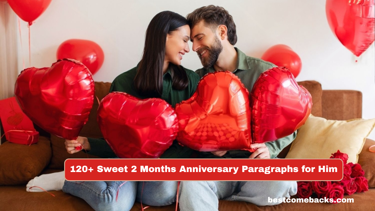 120+ Sweet 2 Months Anniversary Paragraphs for Him
