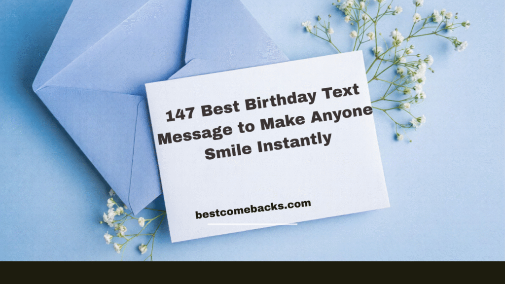 Best Birthday Text Message