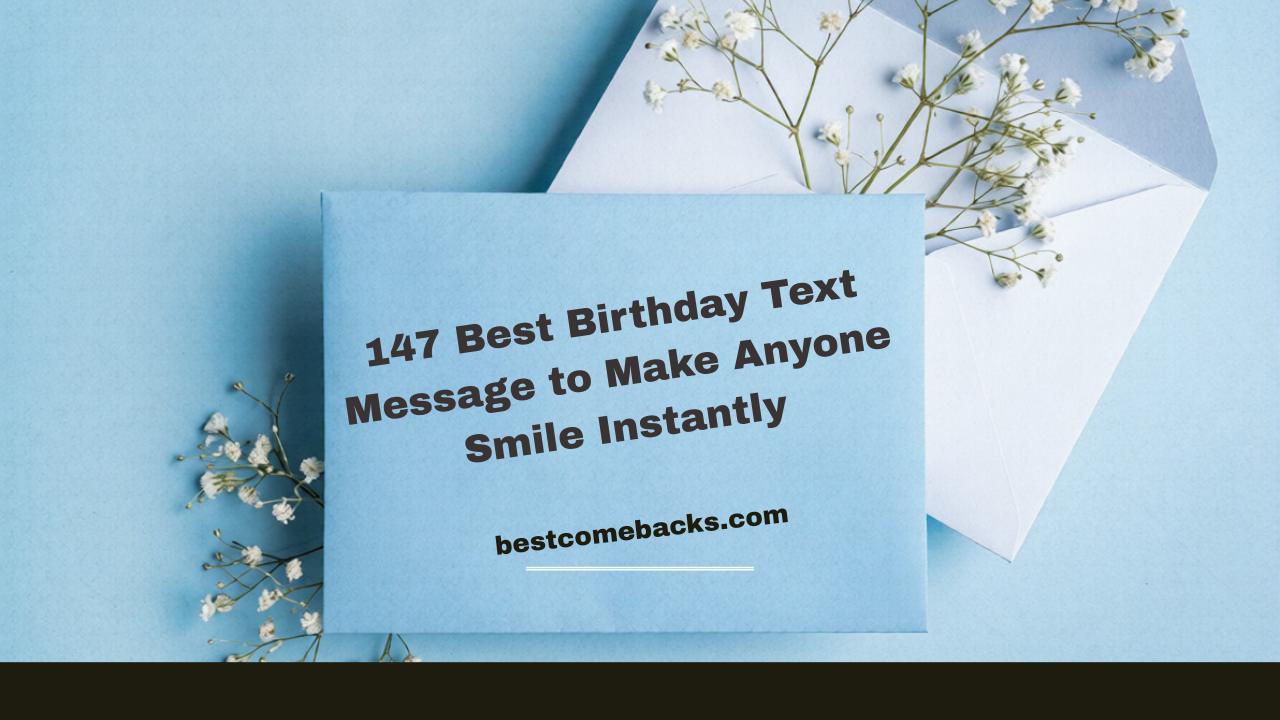 Best Birthday Text Message