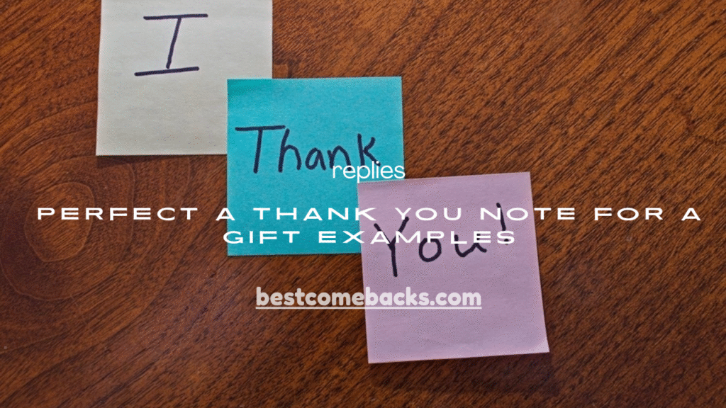 A Thank You Note