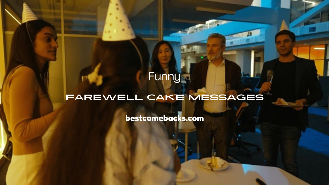 Farewell Cake Messages