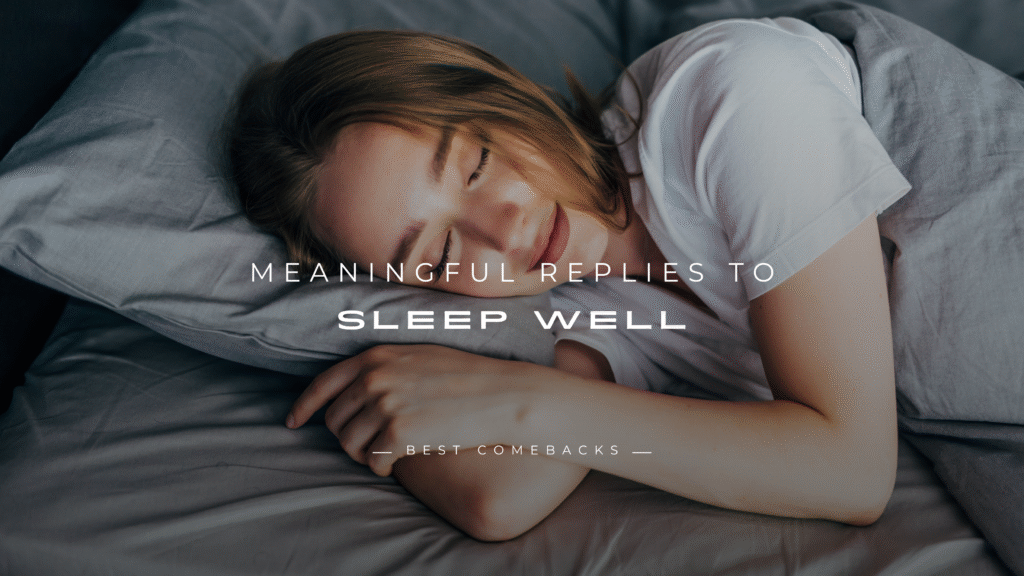 sleep well